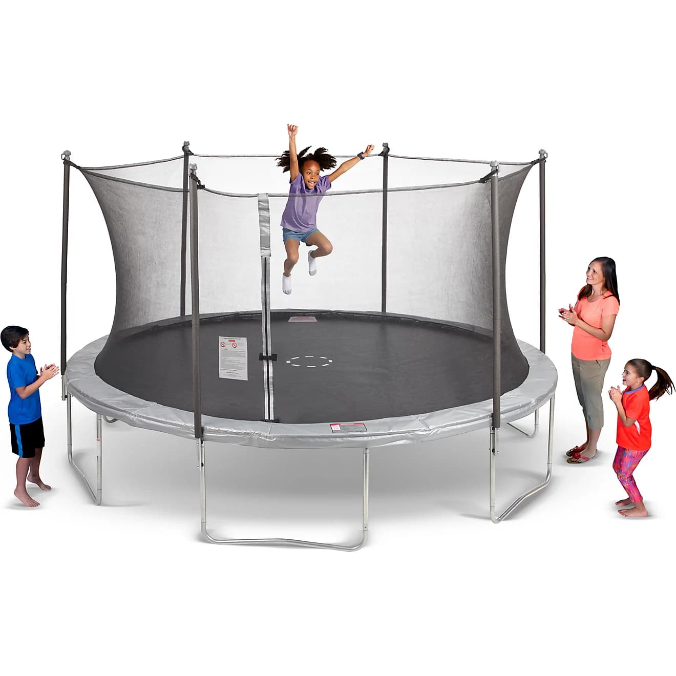 AGame 14 ft Round Trampoline with Enclosure