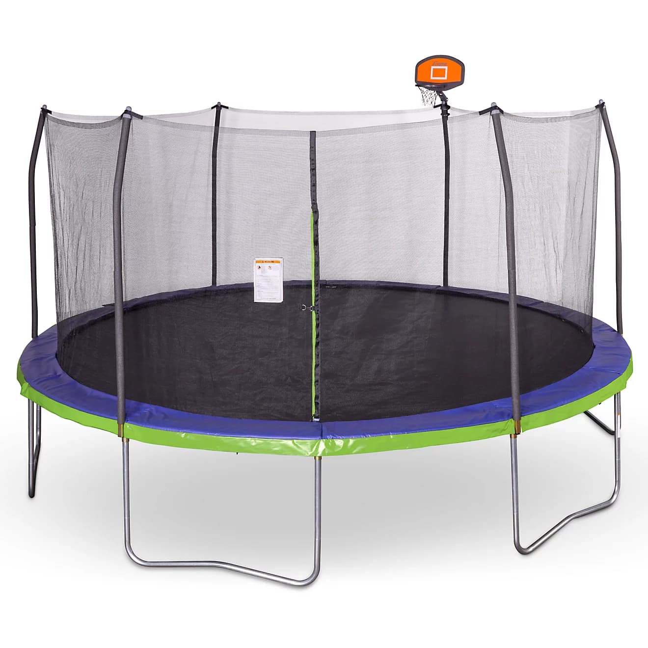 AGame 16 ft Round Trampoline with Basketball Goal