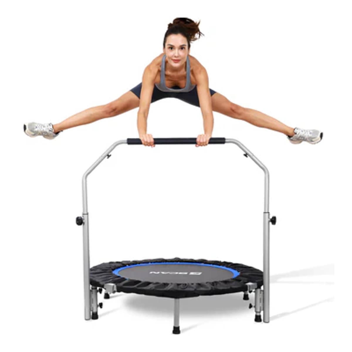 BCAN BT4 Soft Land Pro Adult Round Bungee Trampoline With Adjustable T-Handlebar