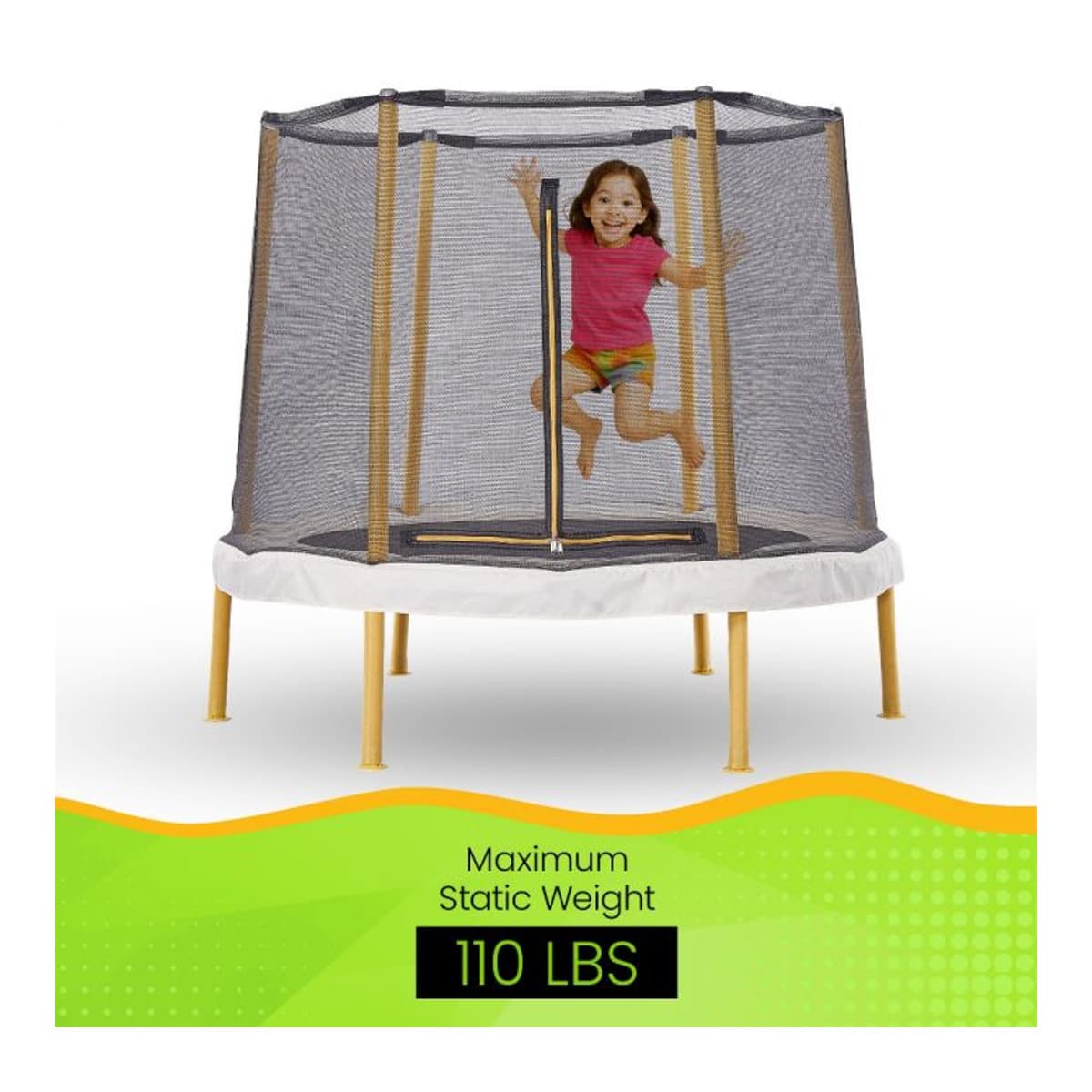 JumpKing 60” Round Trampoline with Enclosure