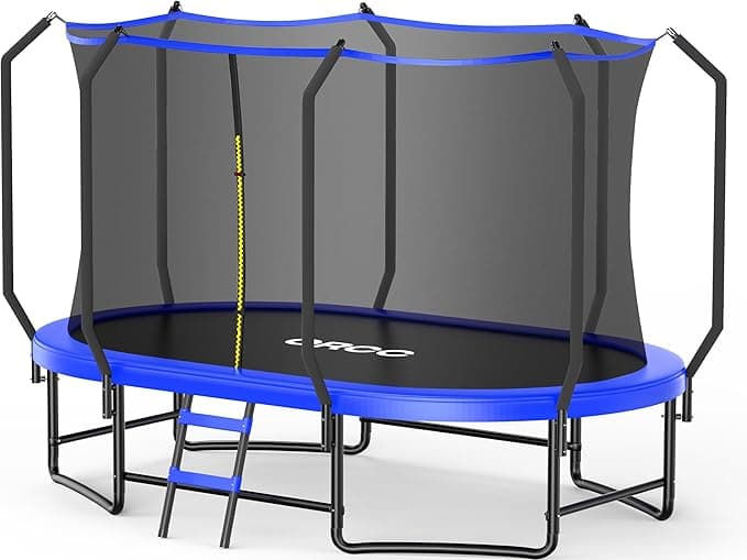 ORCC 1200LBS Oval Outdoor Trampoline with Safety Net