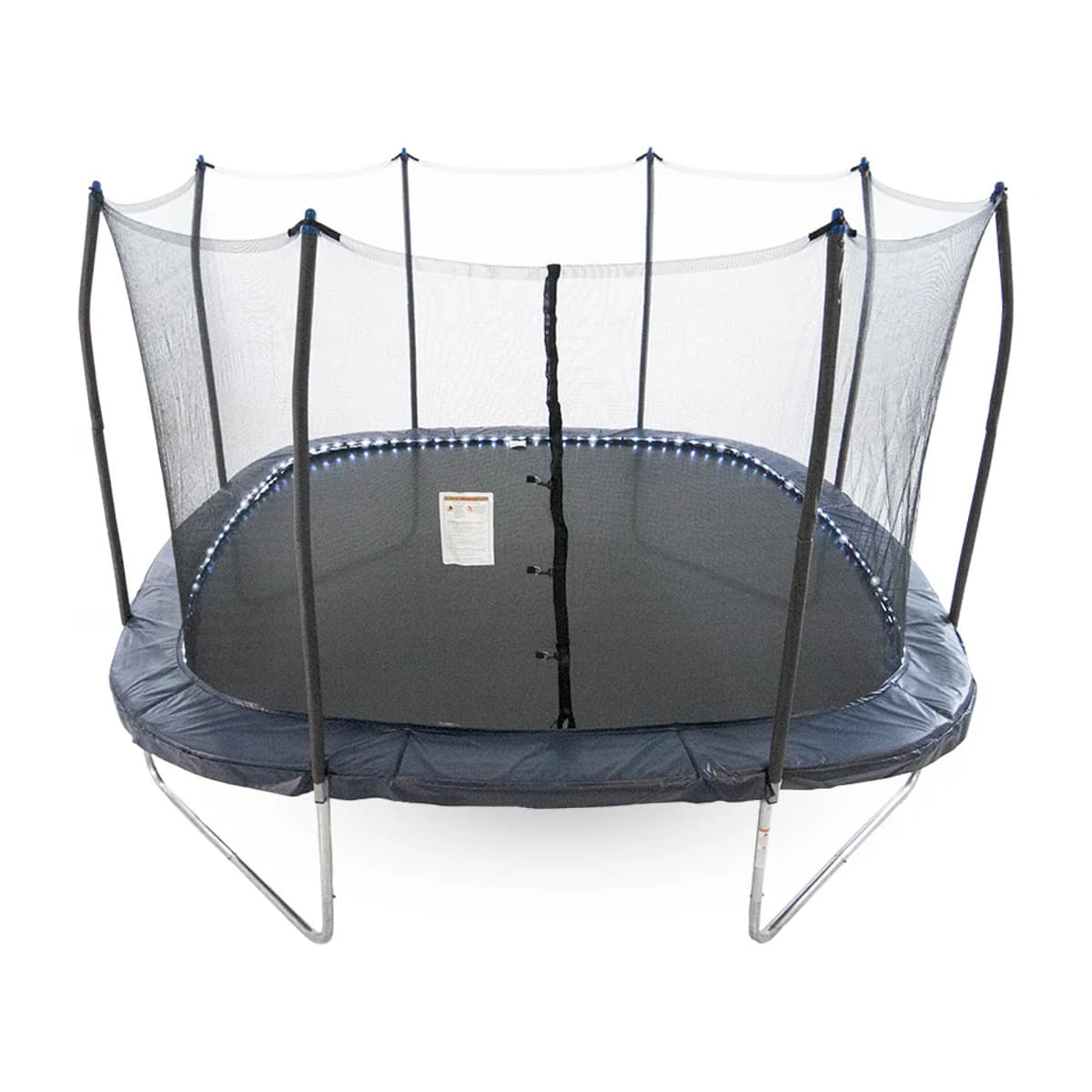 Skywalker 13' Square Trampoline with Lighted Spring Pad - Navy