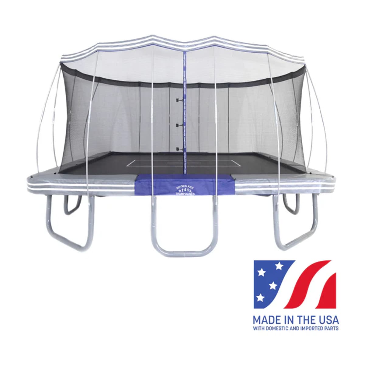 Skywalker 15' Premium Square Trampoline with Enclosure Net